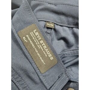 Levi's 511 Pants Mens 32x33 Navy Blue Slim Fit Flex Stretch 5 Pocket Performance
